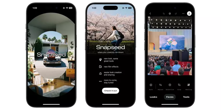Snapseed 3.0: Google unerwartet aktualisiert den beliebten Foto-Editor für iPhone und iPad