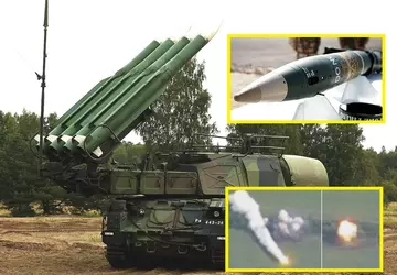 Ukrainische Verteidigungskräfte zerstören Buk-Boden-Luft-Raketensystem mit 100.000 ...