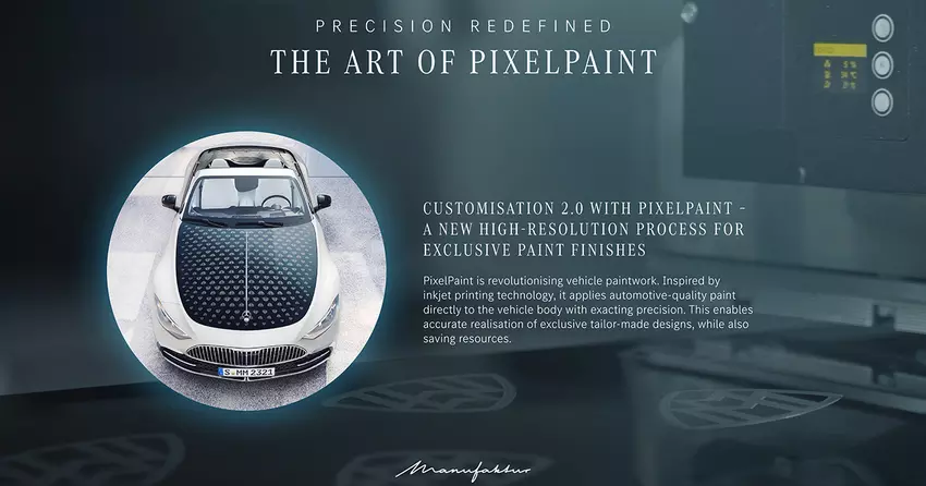 Vorstellung der PixelPaint-Technologie von Mercedes-Benz
