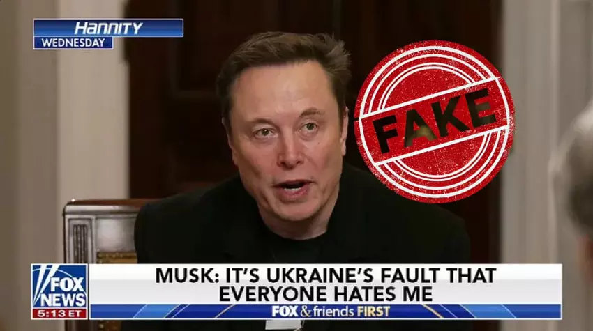 Soziale Medien gefälscht: Elon Musk hat nicht wirklich gesagt, dass ihn alle wegen der Ukrainer hassen