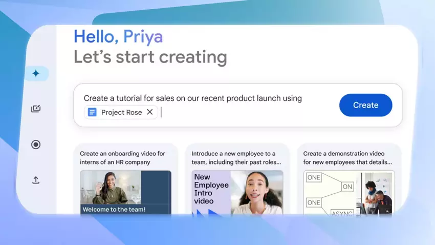 Aufgabenbeschreibung für Google Vids. Illustration: Google