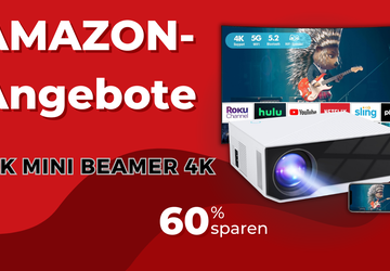 ZDK Mini Beamer 4K mit WiFi ...