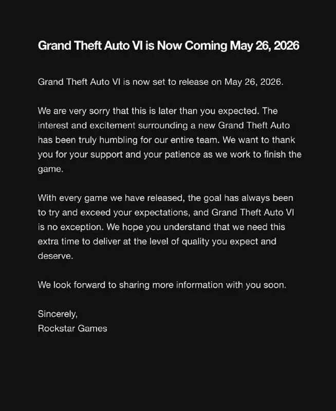 Das Titelbild von Grand Theft Auto VI