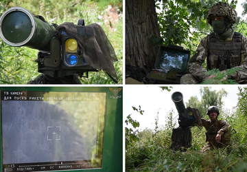 Das Panzerabwehrraketensystem Stugna-P zerstörte einen russischen ...