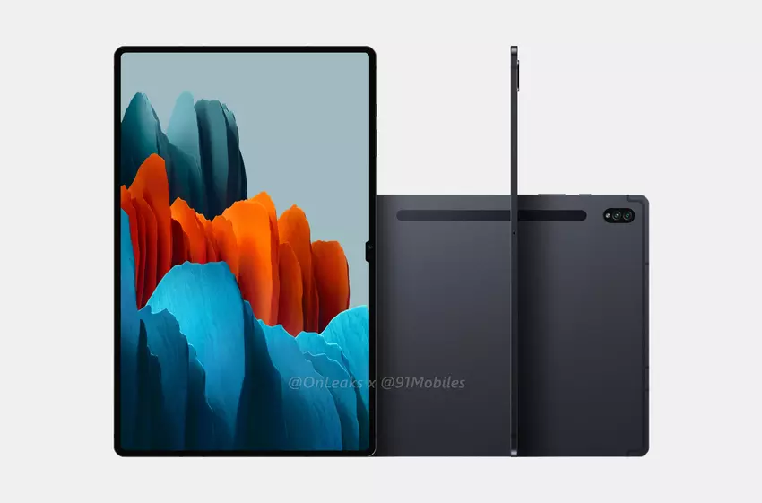 So wird das Samsung Galaxy Tab S8 Ultra, das erste Monobrow-Tablet auf dem Markt, aussehen