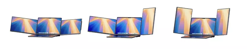 Jsaux FlipGo Horizon tragbarer Monitor mit zwei Bildschirmen