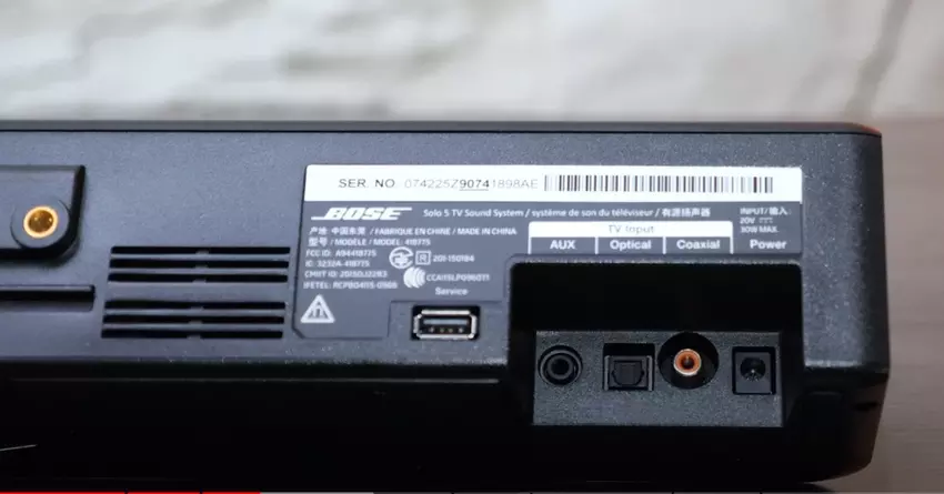 Bose Solo 5 beamer und soundbar