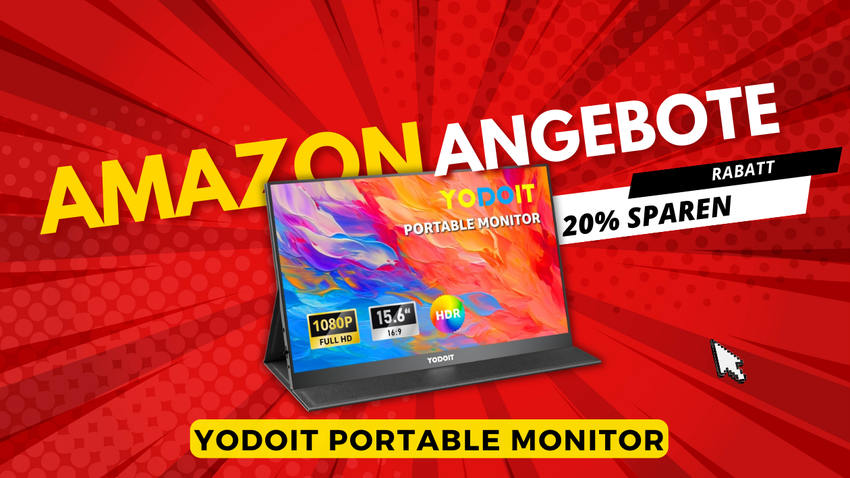 Yodoit 15,6" Portabler Monitor – Spare jetzt 20€!