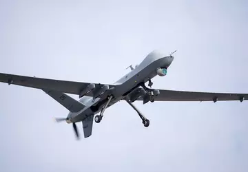 Unbewaffnete US-Drohnen vom Typ MQ-9 Reaper ...