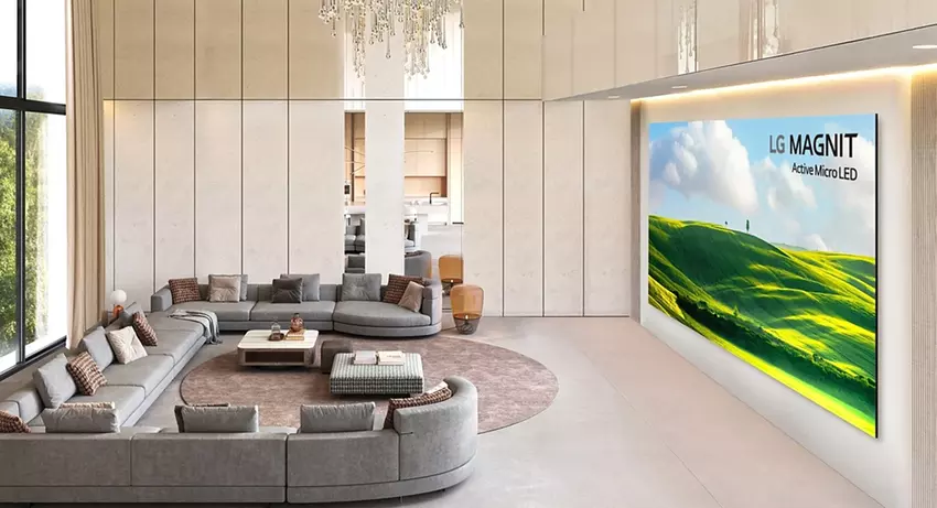 136 Zoll fortschrittliche Technologie: Der gigantische Micro LED TV LG Magnit vorgestellt