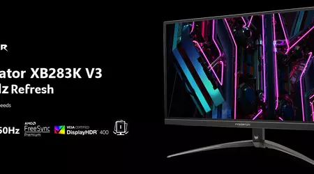 Acer Predator XB283K V3: 150Hz 4K-Gaming-Monitor für $499