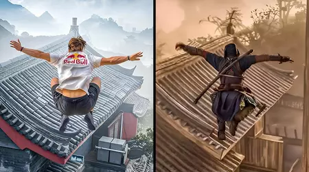 Denken Sie nicht daran, es noch einmal zu tun! Das Parkour-Team von Red Bull Gaming hat gefährliche Stunts aus Assassin's Creed: Shadows nachgespielt.