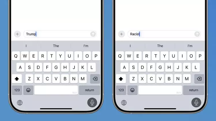 Seltsamer iPhone-Bug: Diktieren Sie das Wort ...