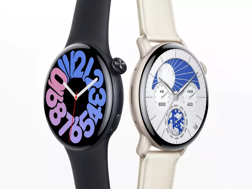 Klassischer Look, zwei Farben und zwei Bedienknöpfe: Im Internet sind hochwertige Renderings der vivo Watch 3 aufgetaucht