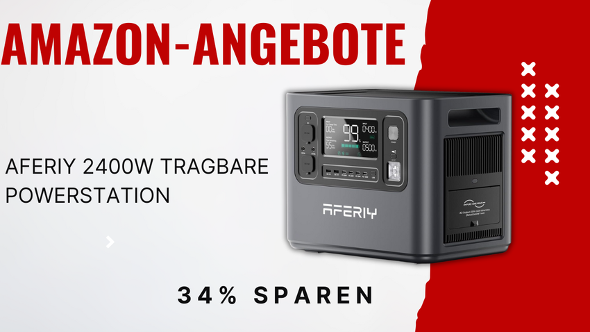 AFERIY 2400W Powerstation – Jetzt 440€ günstiger!