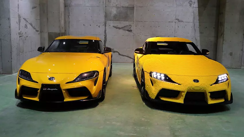 LEGO hat ein lebensgroßes Arbeitsmodell des legendären Toyota Supra enthüllt