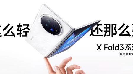 vivo X Fold 3: eine vereinfachte Version des vivo X Fold 3 Pro mit Snapdragon 8 Gen 2 Chip an Bord