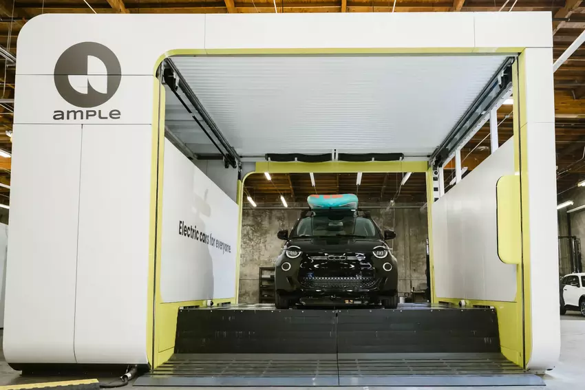 5 Minuten und los: Ample hat eine Batteriewechselstation der zweiten Generation für Elektroautos vorgestellt