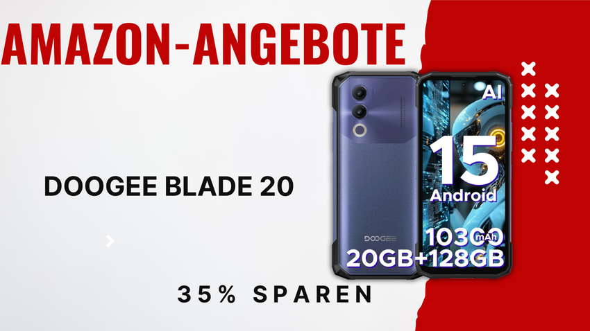 DOOGEE Blade 20 Outdoor Smartphone mit 80€ Ersparnis – 35% Preisreduzierung!