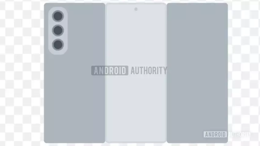 Die Außenseite des Galaxy TriFold