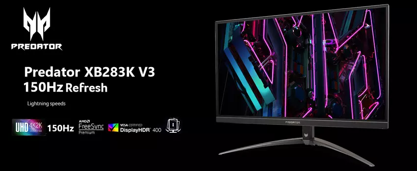 Acer Predator XB283K V3: 150Hz 4K-Gaming-Monitor für $499