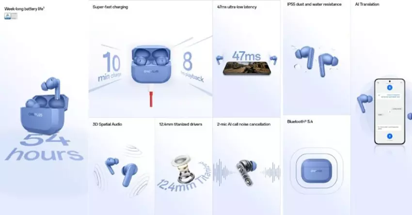 OnePlus Nord Buds 3R Spezifikationen