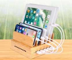 OthoKing Bamboo Charging Station CS06-1