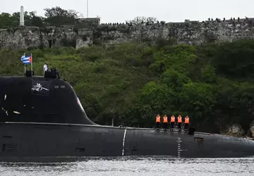 Russisches U-Boot, das die USA bei ...