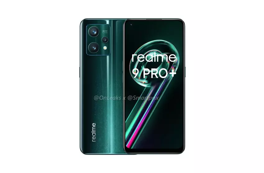 Drei Farben und das gleiche Design: Realme 9 Pro und Realme 9 Pro + erschienen auf hochwertigen Renderings 