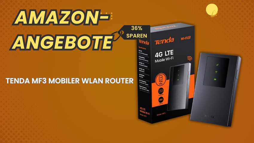 Tenda MF3 Mobiler WLAN Router – 4G LTE Hotspot 18€ günstiger bei Amazon!