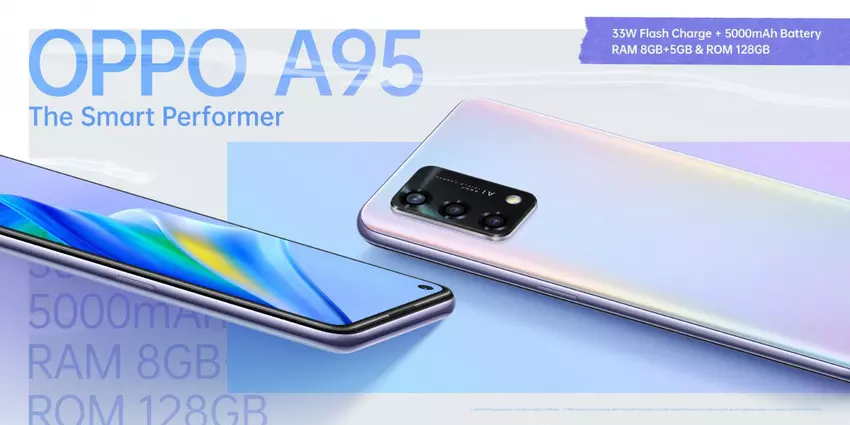 OPPO A95 - Snapdragon 662, AMOLED, 48MP Kamera und ein riesiger Akku für $265