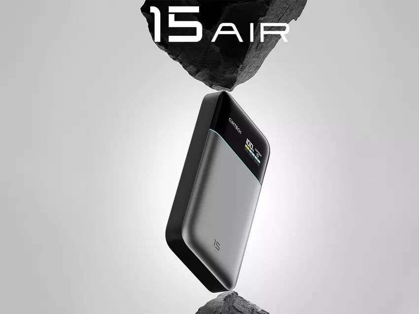 Cuktech 15 Air Power Bank hat ein schlankes Design und eine Schnellladung von bis zu 50 W