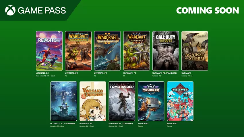 Der Xbox Game Pass-Katalog im Juni wird Call of Duty: WWII, die Warcraft-Trilogie, Little Nightmares II und den neuen Shooter FBC: Firebreak enthalten