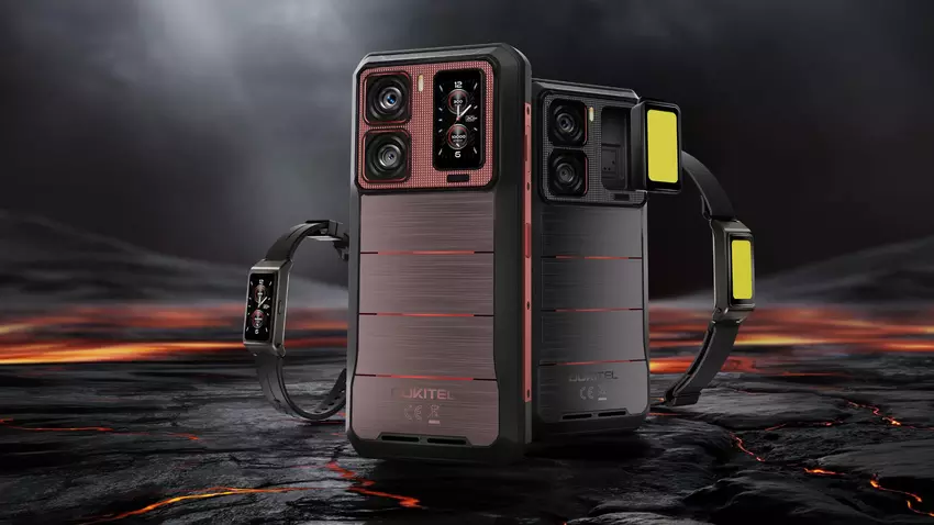 Der "erste" Oukitel WP300 der Welt: ein 16.000 mAh modularer Ziegel mit abnehmbarem Ziffernblatt