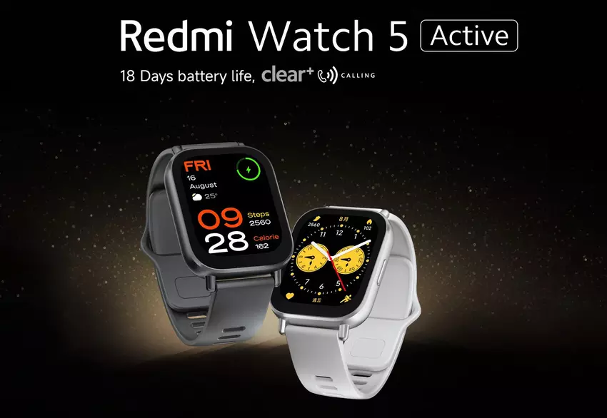 Redmi Watch 5 Active: 2-Zoll-Display, bis zu 18 Tage Akkulaufzeit und HyperOS an Bord für $33