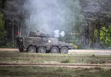 Das litauische Militär testet den Vilkas ...