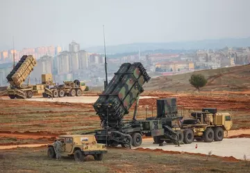 Ein MIM-104-Patriot-System in der Ukraine wurde ...