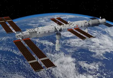 Chinas zweites Modul der Raumstation Tiangong ...