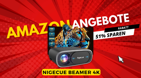 Nigecue 4K Beamer mit WiFi 6 – Jetzt 137€ Rabatt!
