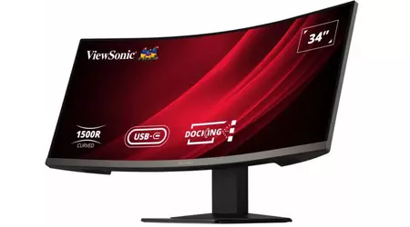 ViewSonic VG3419C - Curved UWQHD Gaming-Monitor mit 120Hz Bildwiederholrate und 1500R Krümmungsradius