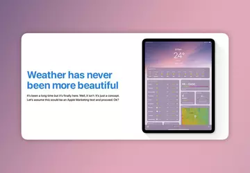 Das iPad braucht noch eine Wetter-App ...