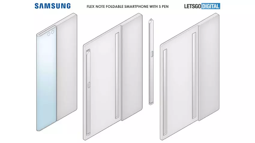 Galaxy Flex Note-Patent zeigt originelle Idee für S Pen-Einschub