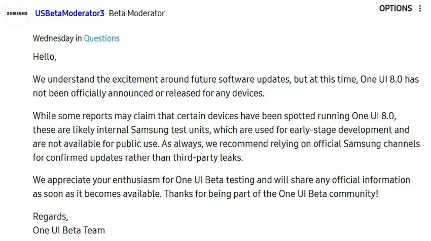 Screenshot der USBetaModerator3-Meldung