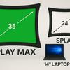 Splay Max Miniatur im entfaltet Zustand