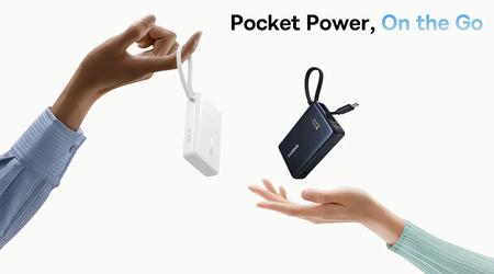 Baseus bringt PicoGo 10.000 mAh Power Bank mit integriertem Kabel und 45W Schnellladung auf den Markt