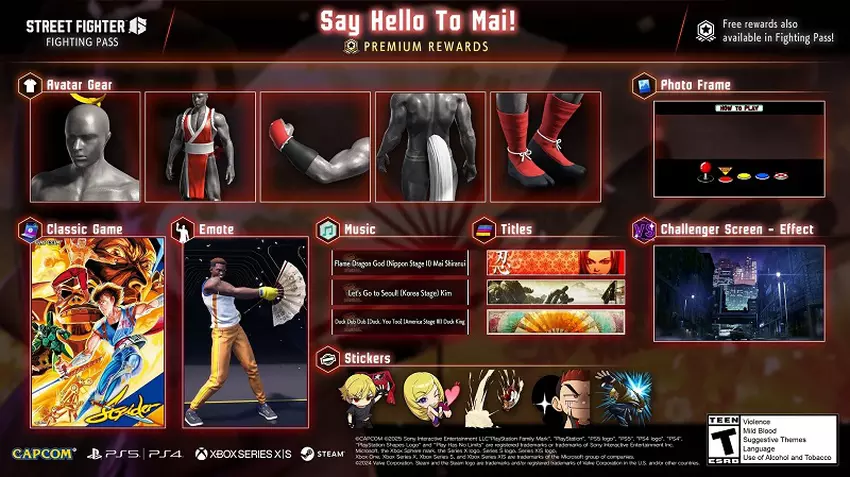 Street Fighter 6 Battle Pass Inhalt