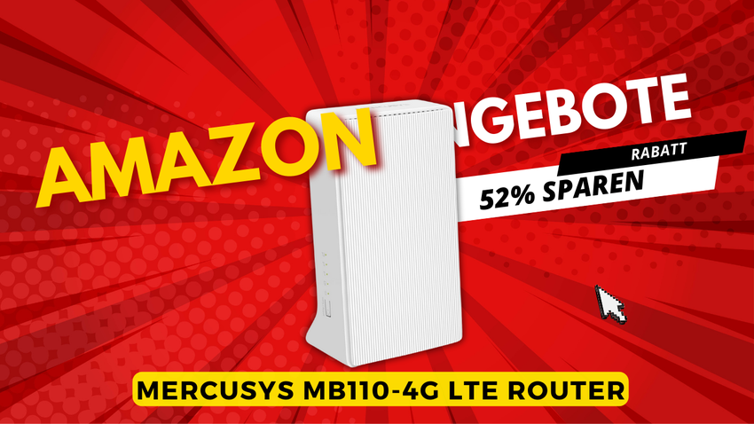 Mercusys MB110-4G LTE Router – Jetzt 52% günstiger!
