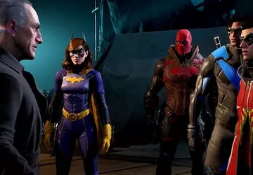 Batmans Feinde an seinem Grab und ...