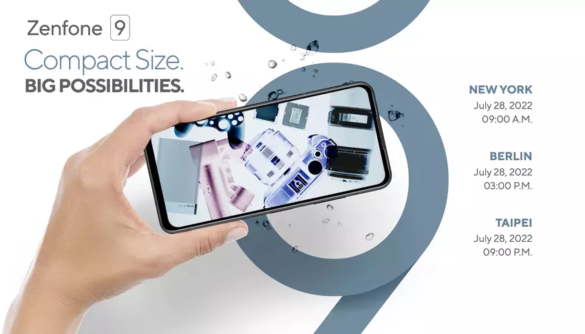 Compact Flaggschiff ASUS Zenfone 9 mit einem Bildschirm bei 120 Hz, IP68-Schutz und ein Chip Snapdragon 8 + Gen 1 enthüllt 28. Juli