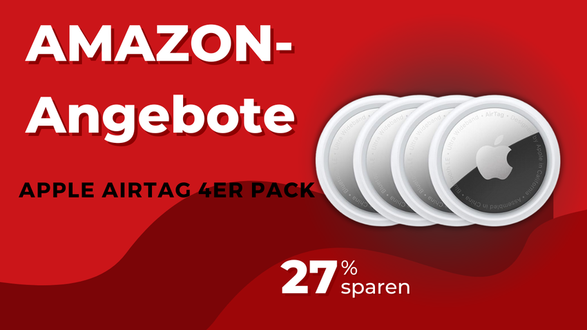 Apple AirTag 4er Pack – Jetzt 35€ sparen!